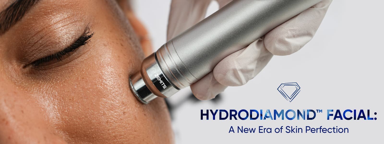 HydroDiamond facial treatment image used for DermeLuxx Nova protocol flow